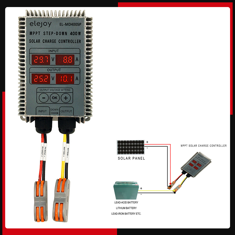 Renewable Energy Source - 400W Step-up MPPT Real-time Tracking Solar