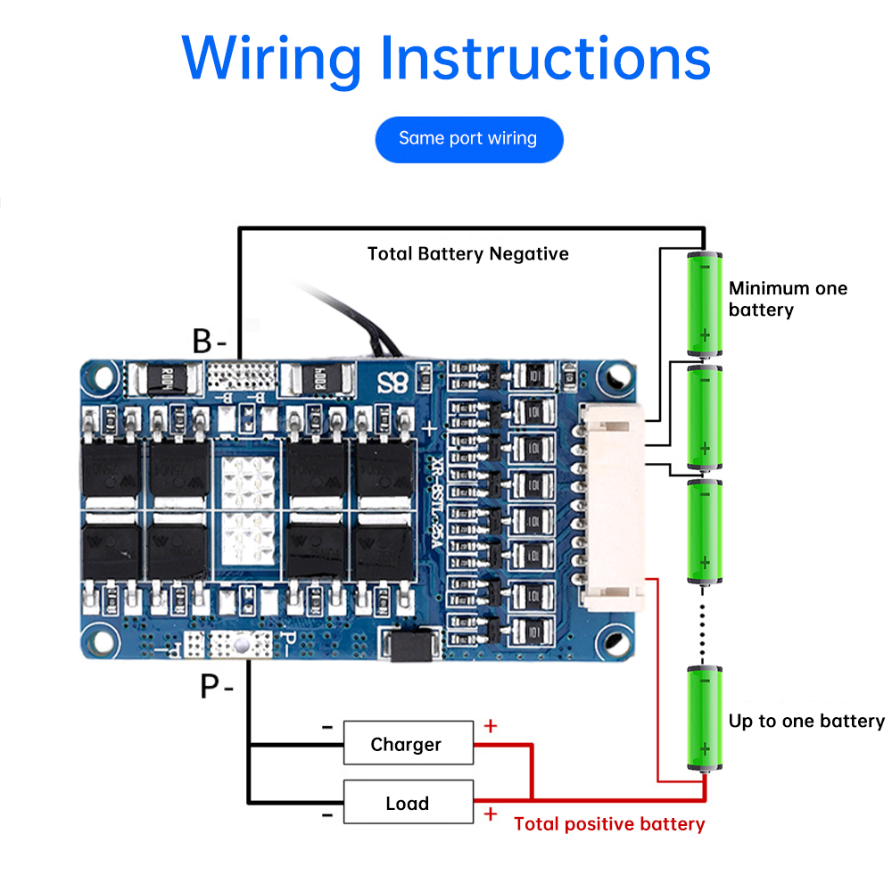 Battery Equalizer Balancer - LiFePo4 Battery BMS 8S 24V 15A/20A/25A