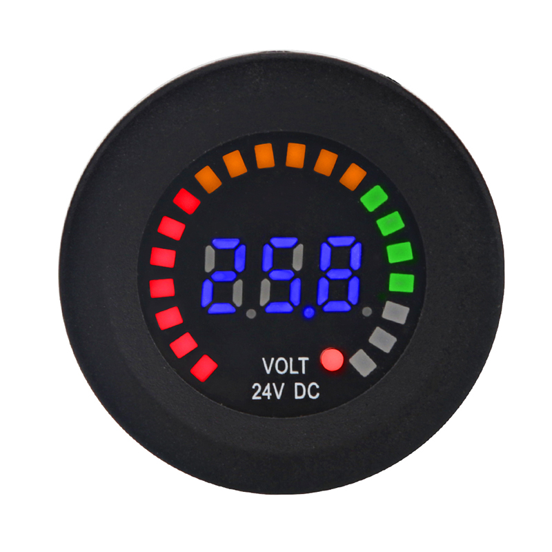 24V 12V DC Voltmeter Color LED - Battery Monitor Coulometer recensione e prezzo