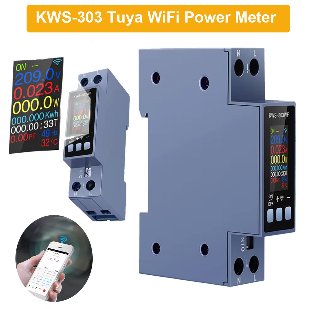 KWS-303 Tuya WiFi Power Meter  - Battery Monitor Coulometer recensione e prezzo