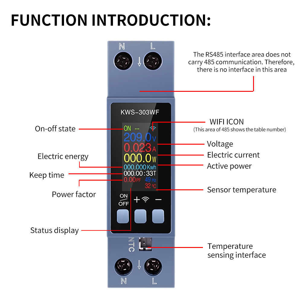 KWS-303 Tuya WiFi Power Meter  - Battery Monitor Coulometer recensione e prezzo
