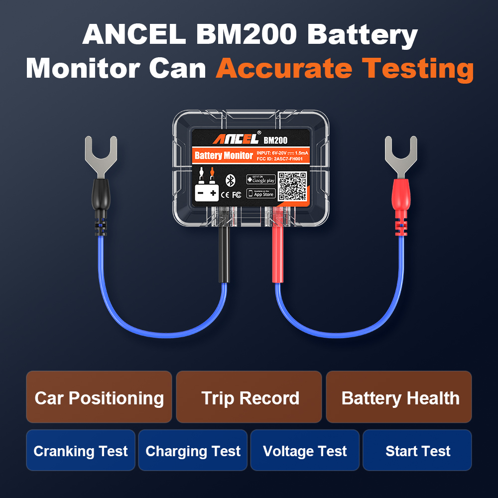 ANCEL BM200 Wireless Bluetooth - Battery Monitor Coulometer recensione e prezzo