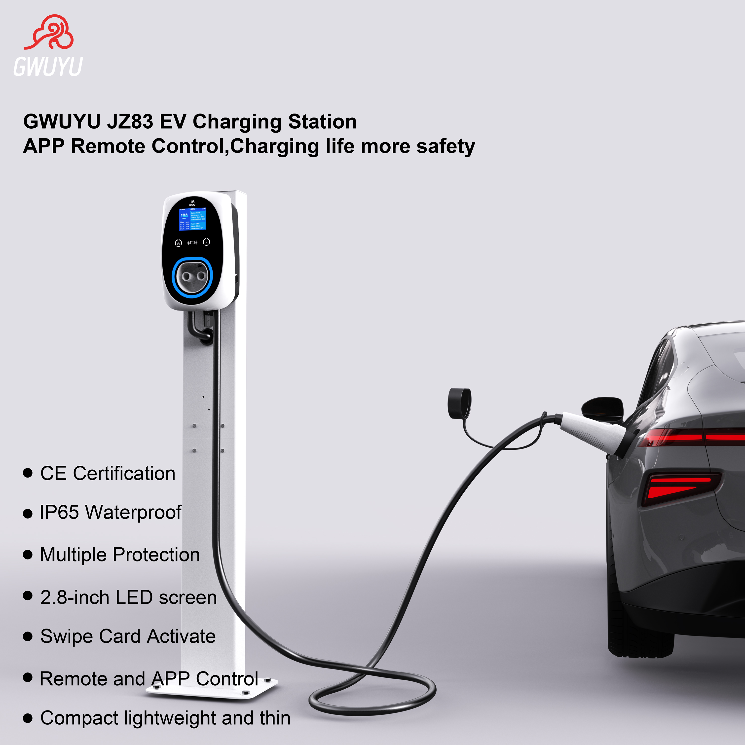 GWUYU EV Charger 32A 7.6KW EVS - Ev Charger Wallbox recensione e prezzo