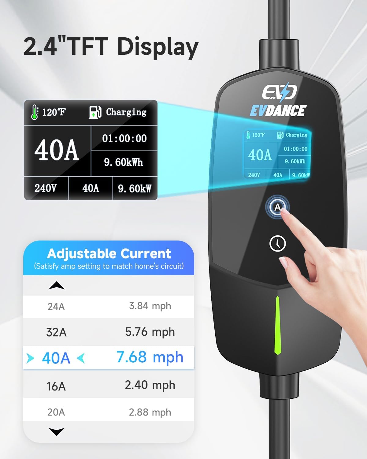EVDANCE Portable EV Charger fo - Ev Charger Wallbox recensione e prezzo