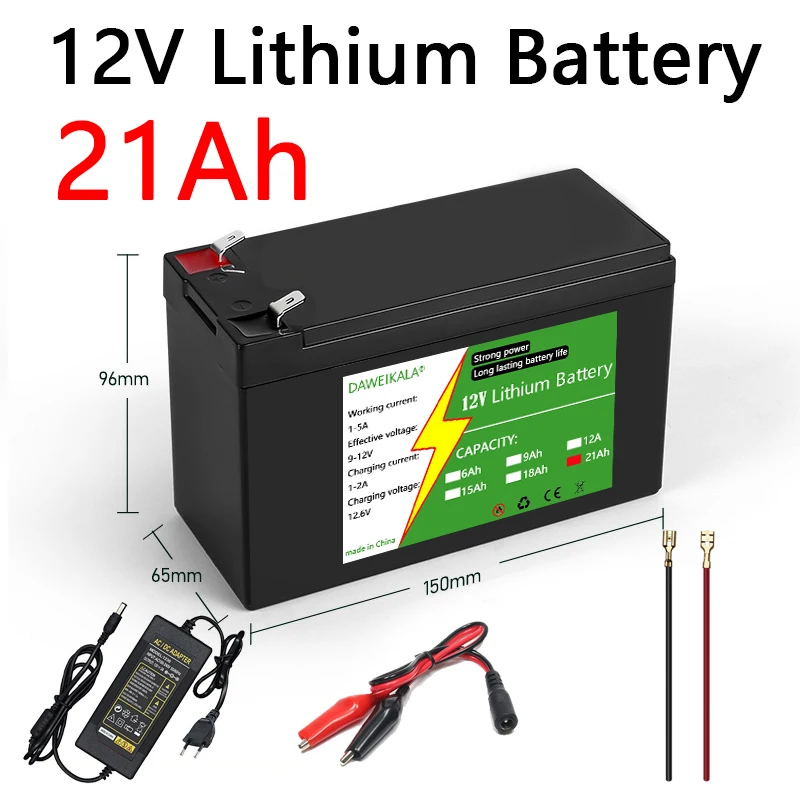 12V 6Ah-21Ah 18650 Lithium Bat - Renewable Energy Source recensione e prezzo