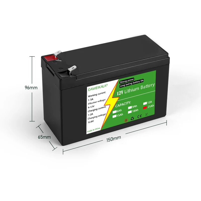 12V 6Ah-21Ah 18650 Lithium Bat - Renewable Energy Source recensione e prezzo