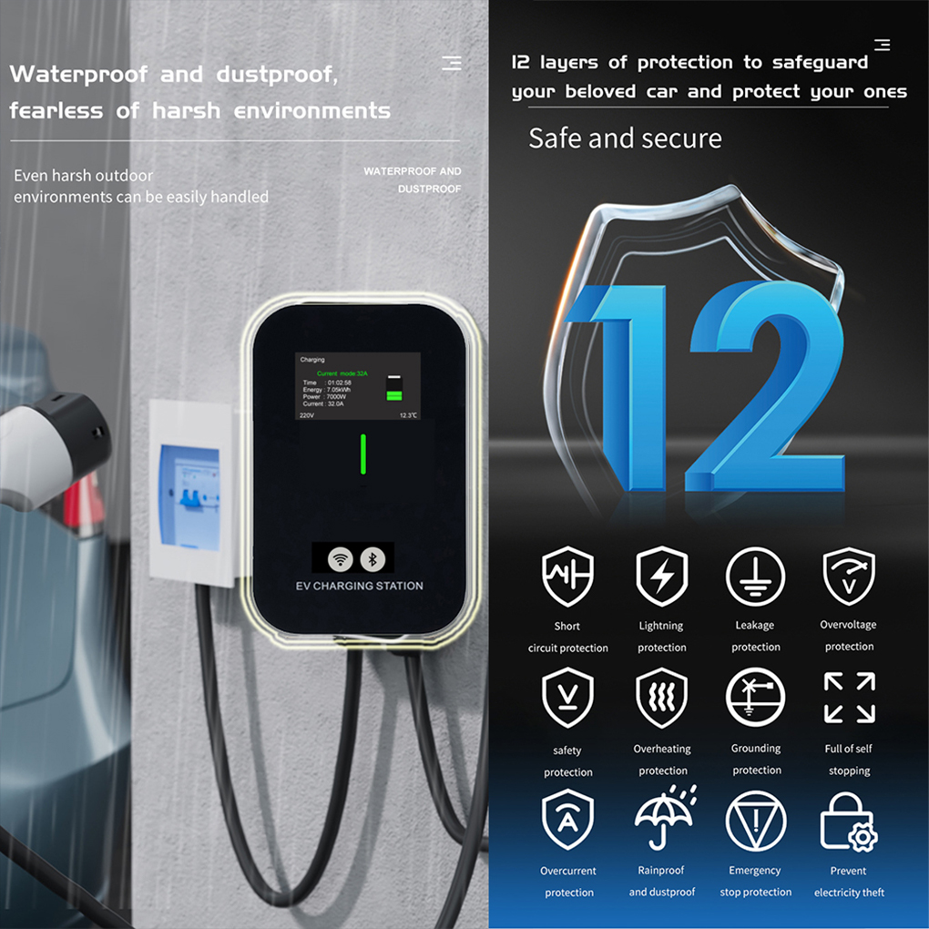 TYPE-2 Wallbox EV Charger 7KW  - Ev Charger Wallbox recensione e prezzo