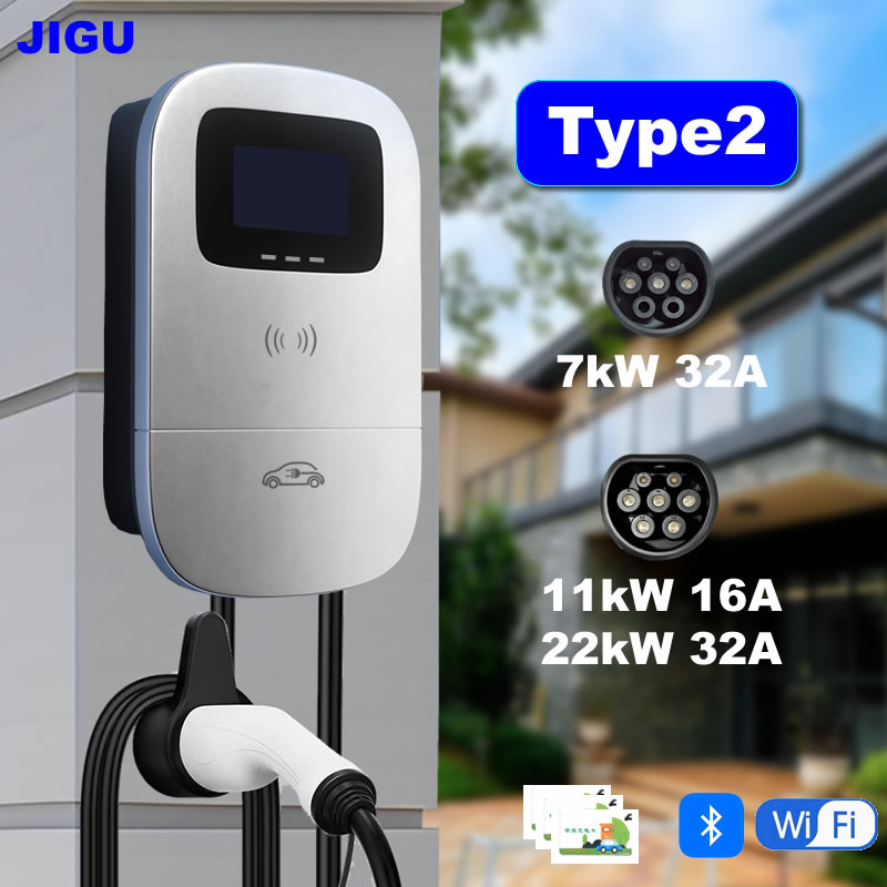 JIGU 7kW 11kW 22kW Type 2 Elec - Ev Charger Wallbox recensione e prezzo